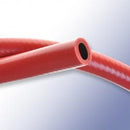 Light Gray 1 Ply Silicone Braided Hose - Translucent