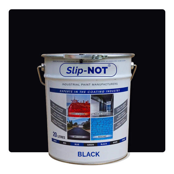 Black Heavy Duty Garage Floor Paint 20L Paint PU150 For Showroom And Garages Floors By Industrial Supplies