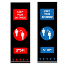 Anti-Slip Social Distancing Floor Mats - Slip Not Co Uk