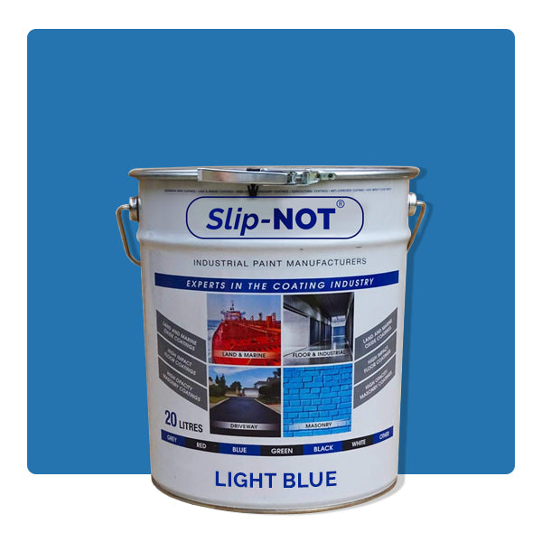 Steel Blue Heavy Duty Garage Floor Paint 20L Paint PU150 For Showroom And Garages Floors By Industrial Supplies