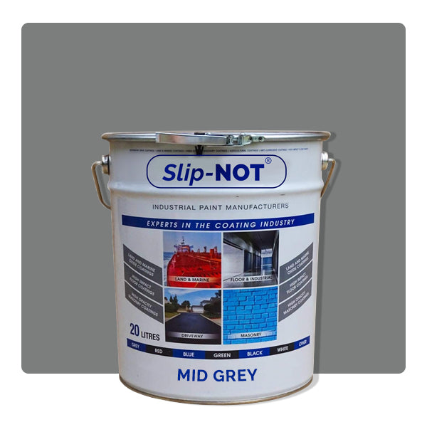 Slate Gray Heavy Duty Garage Floor Paint 20L Paint PU150 For Showroom And Garages Floors By Industrial Supplies