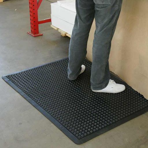 Bubble Anti Fatigue Industrial Floor Mats Black - Slip Not Co Uk
