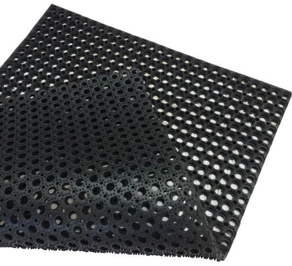 Rubber Entrance Mat with Drainage Holes - Slip Not Co Uk