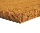 Coir Doormat Heavy Duty Non Slip Plain Natural 17mm 1m And 2m Wide Any Size Mat - Slip Not Co Uk