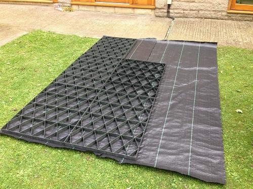 Heavy Duty Garden Shed Base Strong Greenhouse Base Grid With 100gsm Woven Membrane - Slip Not Co Uk