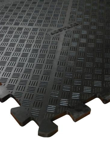 Rubber Interlocking Gym Mats Heavy Duty Flooring Tile - Slip Not Co Uk
